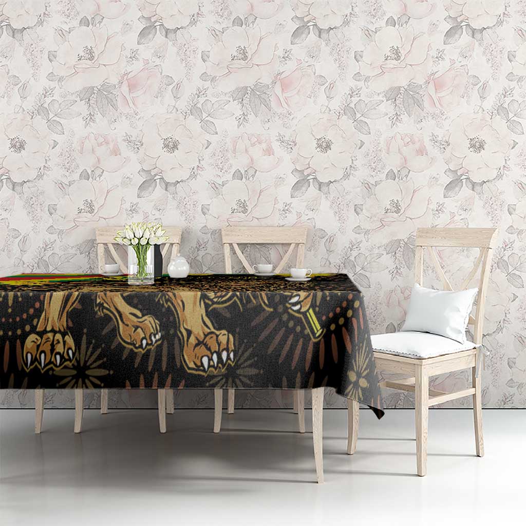 Enkutatash Ethiopia New Year Tablecloth Lion of Judah Adey Abeba Flower - Wonder Print Shop