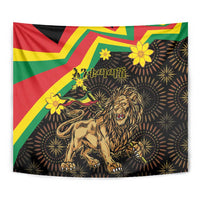 Enkutatash Ethiopia New Year Tapestry Lion of Judah Adey Abeba Flower - Wonder Print Shop