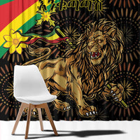 Enkutatash Ethiopia New Year Window Curtain Lion of Judah Adey Abeba Flower - Wonder Print Shop