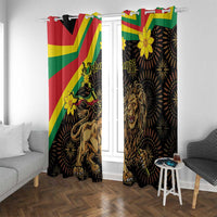 Enkutatash Ethiopia New Year Window Curtain Lion of Judah Adey Abeba Flower - Wonder Print Shop