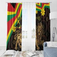 Enkutatash Ethiopia New Year Window Curtain Lion of Judah Adey Abeba Flower - Wonder Print Shop