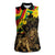 Enkutatash Ethiopia New Year Women Sleeveless Polo Shirt Lion of Judah Adey Abeba Flower - Wonder Print Shop