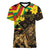 Enkutatash Ethiopia New Year Women V-Neck T-Shirt Lion of Judah Adey Abeba Flower - Wonder Print Shop