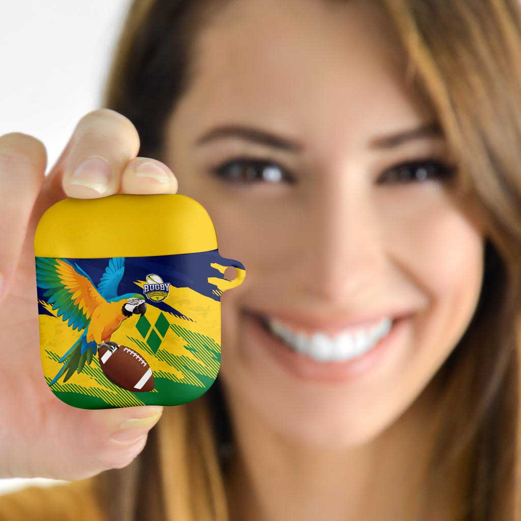 Rugby Saint Vincent and the Grenadines AirPods Case Go SVG Amazona Guildingii - Wonder Print Shop