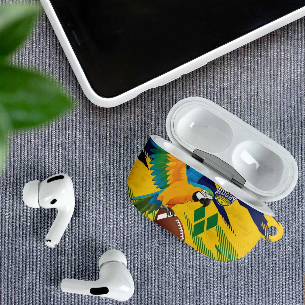 Rugby Saint Vincent and the Grenadines AirPods Case Go SVG Amazona Guildingii - Wonder Print Shop