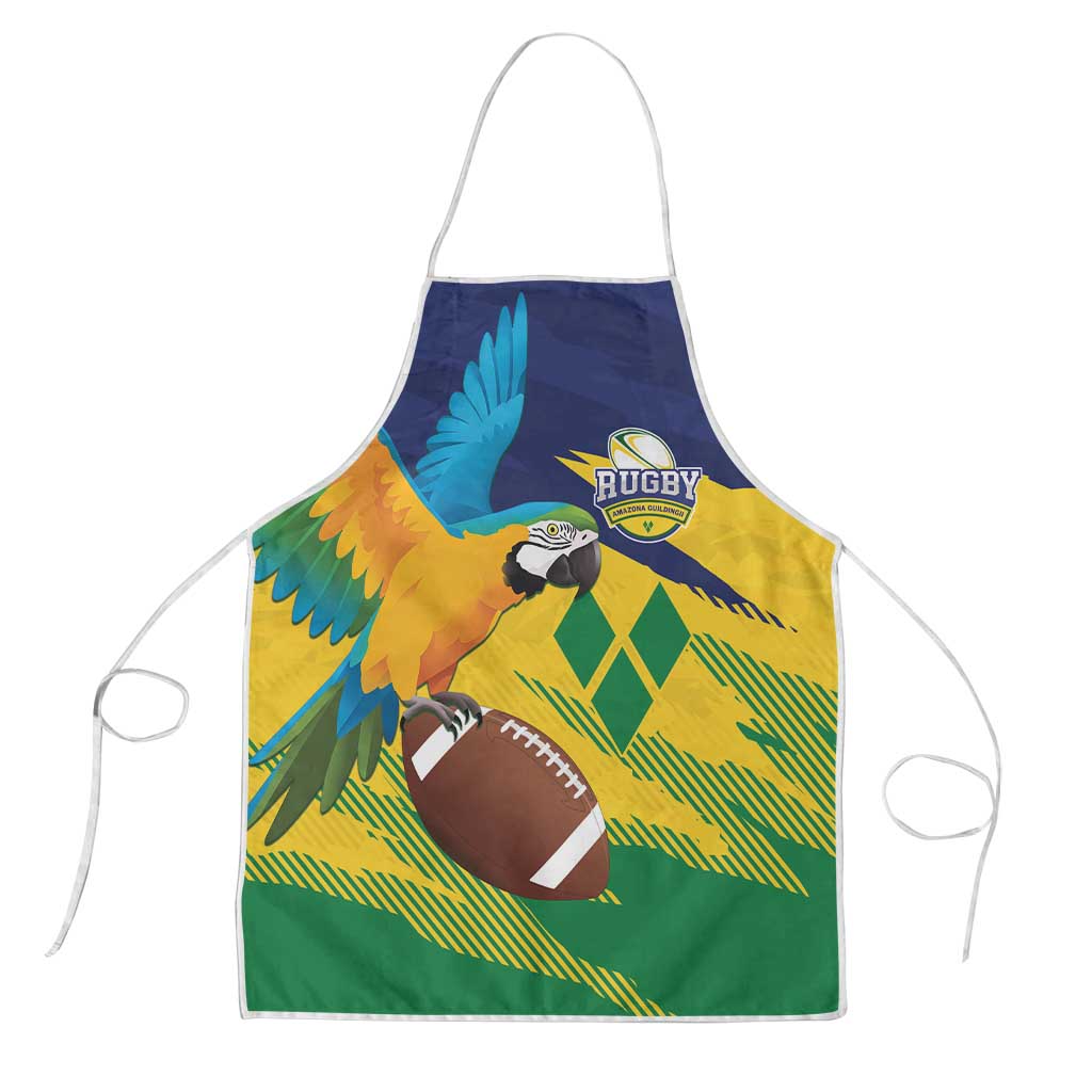 Rugby Saint Vincent and the Grenadines Apron Go SVG Amazona Guildingii - Wonder Print Shop