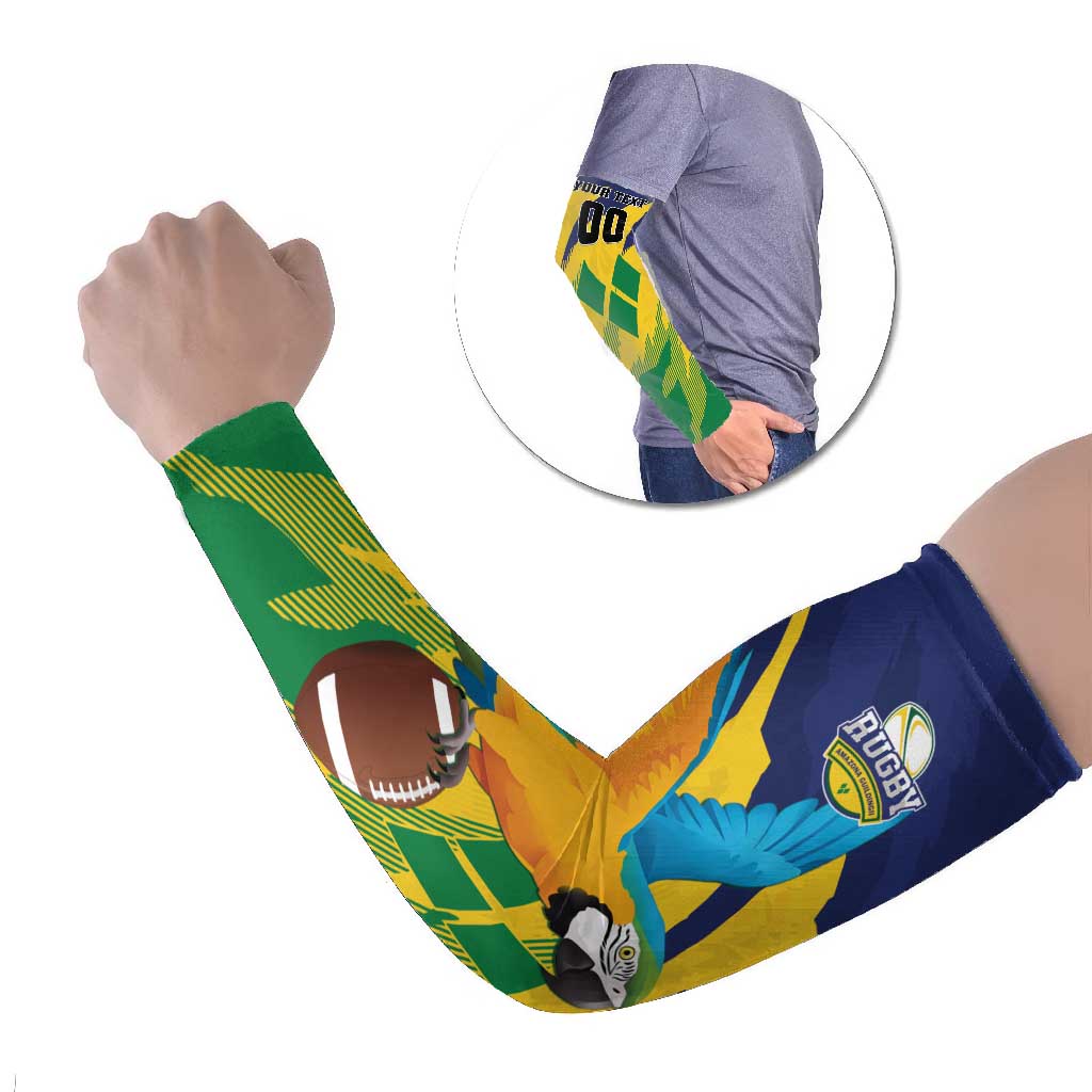 Custom Rugby Saint Vincent and the Grenadines Arm Sleeves Go SVG Amazona Guildingii - Wonder Print Shop