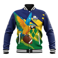 Custom Rugby Saint Vincent and the Grenadines Baseball Jacket Go SVG Amazona Guildingii - Wonder Print Shop