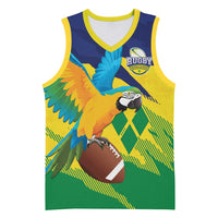 Custom Rugby Saint Vincent and the Grenadines Basketball Jersey Go SVG Amazona Guildingii - Wonder Print Shop