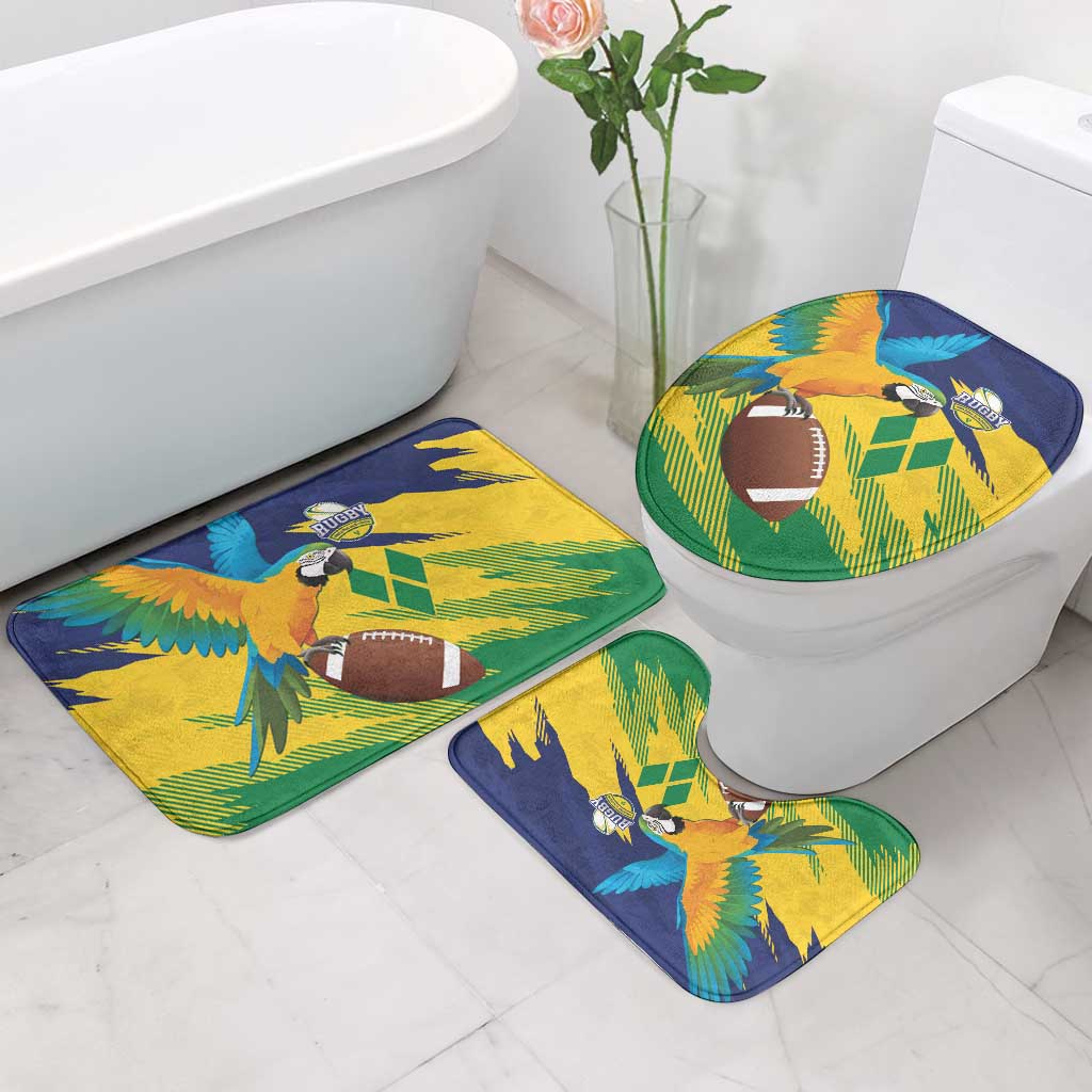 Rugby Saint Vincent and the Grenadines Bathroom Set Go SVG Amazona Guildingii - Wonder Print Shop