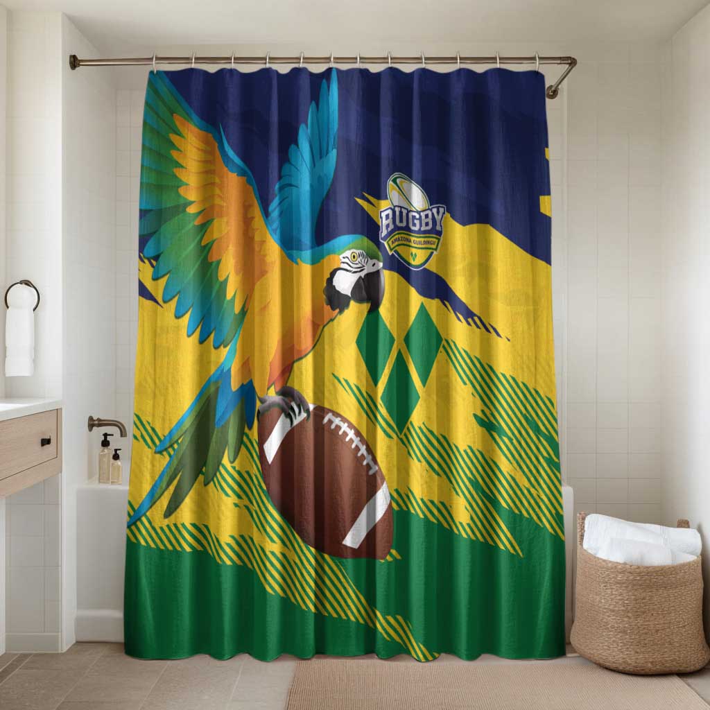 Rugby Saint Vincent and the Grenadines Bathroom Set Go SVG Amazona Guildingii - Wonder Print Shop