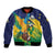 Custom Rugby Saint Vincent and the Grenadines Bomber Jacket Go SVG Amazona Guildingii - Wonder Print Shop
