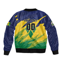 Custom Rugby Saint Vincent and the Grenadines Bomber Jacket Go SVG Amazona Guildingii - Wonder Print Shop