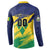 Custom Rugby Saint Vincent and the Grenadines Button Sweatshirt Go SVG Amazona Guildingii - Wonder Print Shop