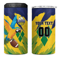 Custom Rugby Saint Vincent and the Grenadines 4 in 1 Can Cooler Tumbler Go SVG Amazona Guildingii - Wonder Print Shop