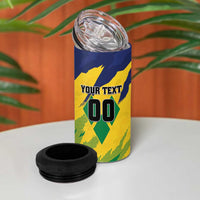 Custom Rugby Saint Vincent and the Grenadines 4 in 1 Can Cooler Tumbler Go SVG Amazona Guildingii - Wonder Print Shop