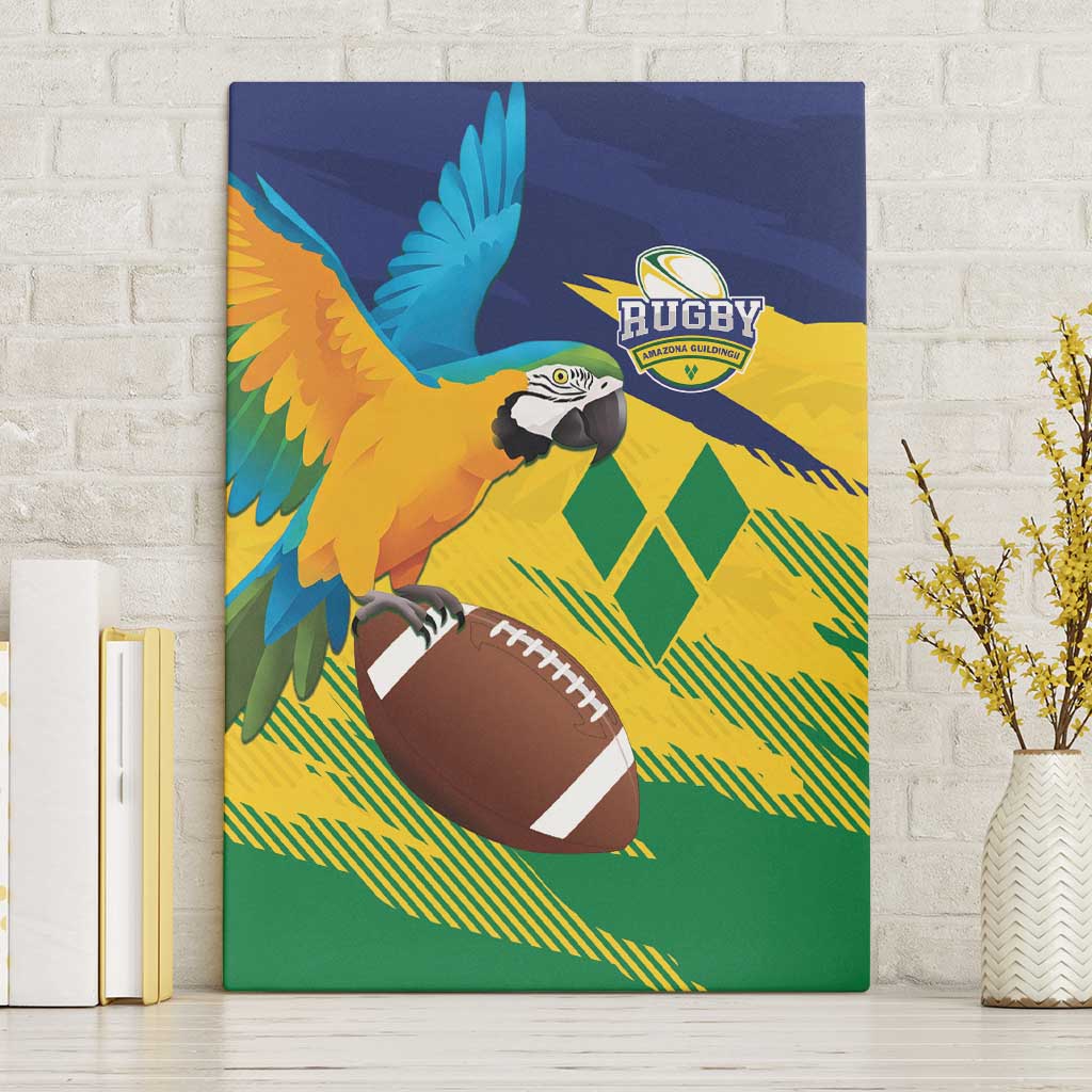 Rugby Saint Vincent and the Grenadines Canvas Wall Art Go SVG Amazona Guildingii - Wonder Print Shop