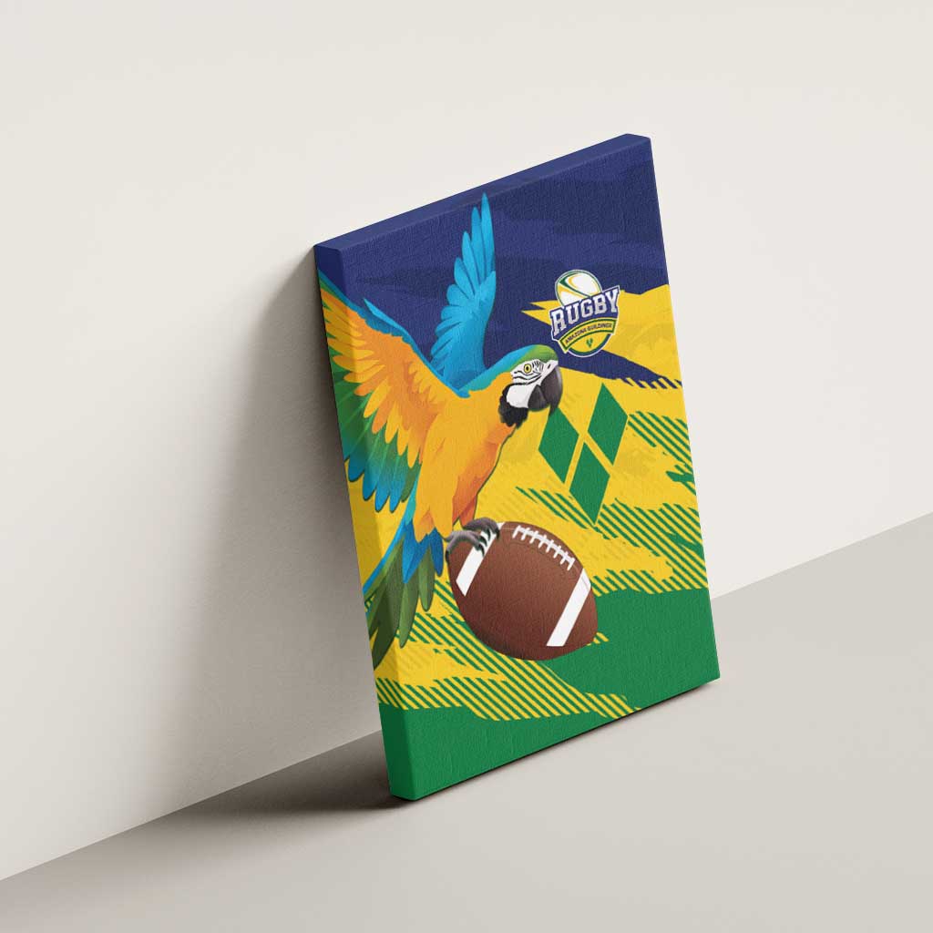 Rugby Saint Vincent and the Grenadines Canvas Wall Art Go SVG Amazona Guildingii - Wonder Print Shop