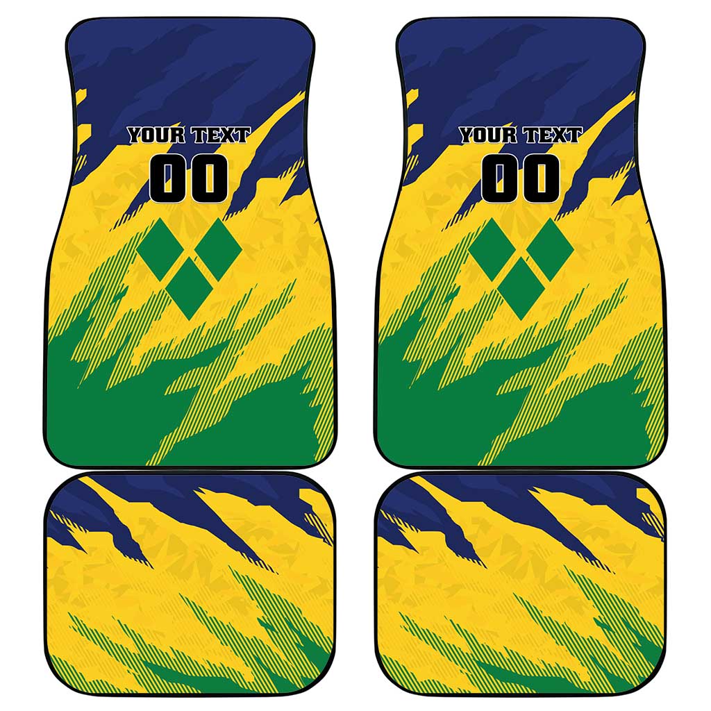 Rugby Saint Vincent and the Grenadines Car Mats Go SVG Amazona Guildingii - Wonder Print Shop