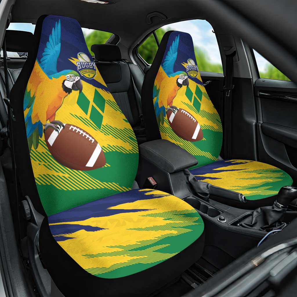 Rugby Saint Vincent and the Grenadines Car Seat Cover Go SVG Amazona Guildingii - Wonder Print Shop
