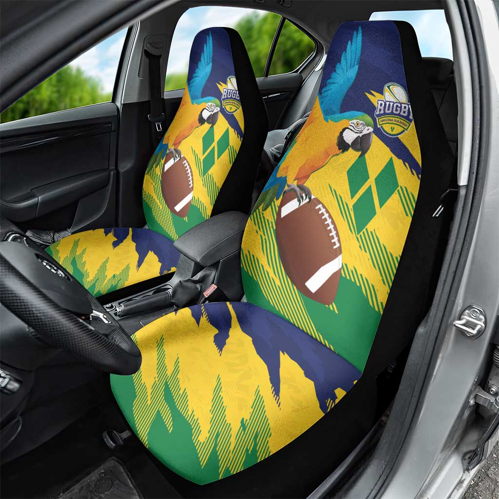 Rugby Saint Vincent and the Grenadines Car Seat Cover Go SVG Amazona Guildingii - Wonder Print Shop