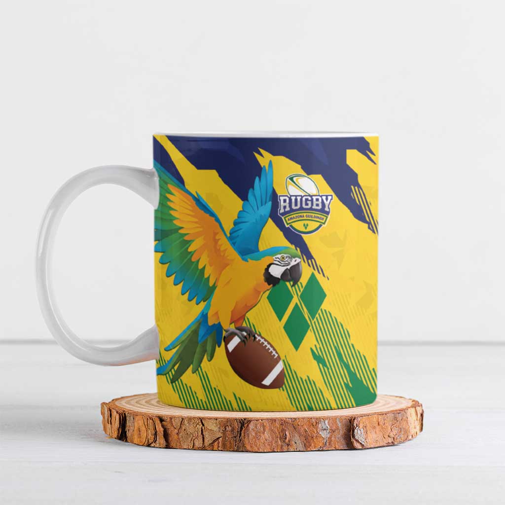 Custom Rugby Saint Vincent and the Grenadines Ceramic Mug Go SVG Amazona Guildingii - Wonder Print Shop