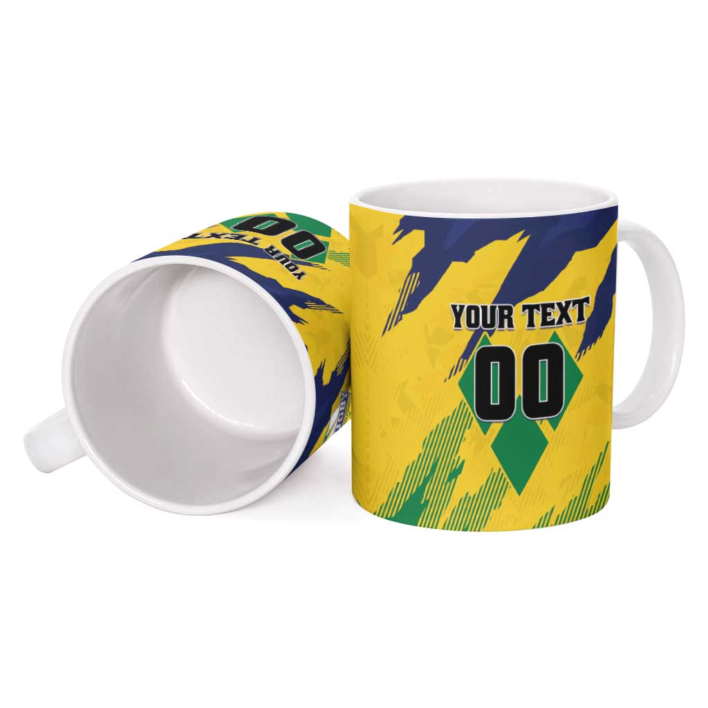 Custom Rugby Saint Vincent and the Grenadines Ceramic Mug Go SVG Amazona Guildingii - Wonder Print Shop
