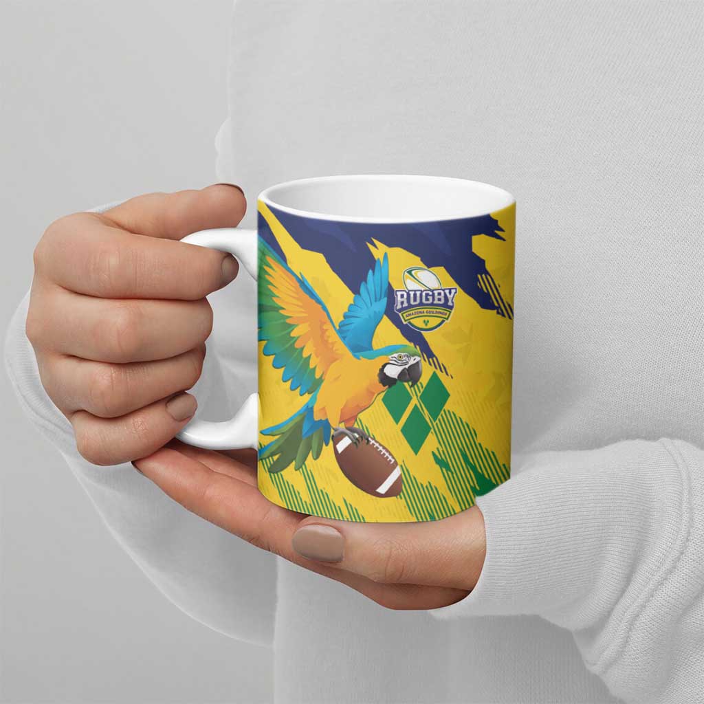 Custom Rugby Saint Vincent and the Grenadines Ceramic Mug Go SVG Amazona Guildingii - Wonder Print Shop