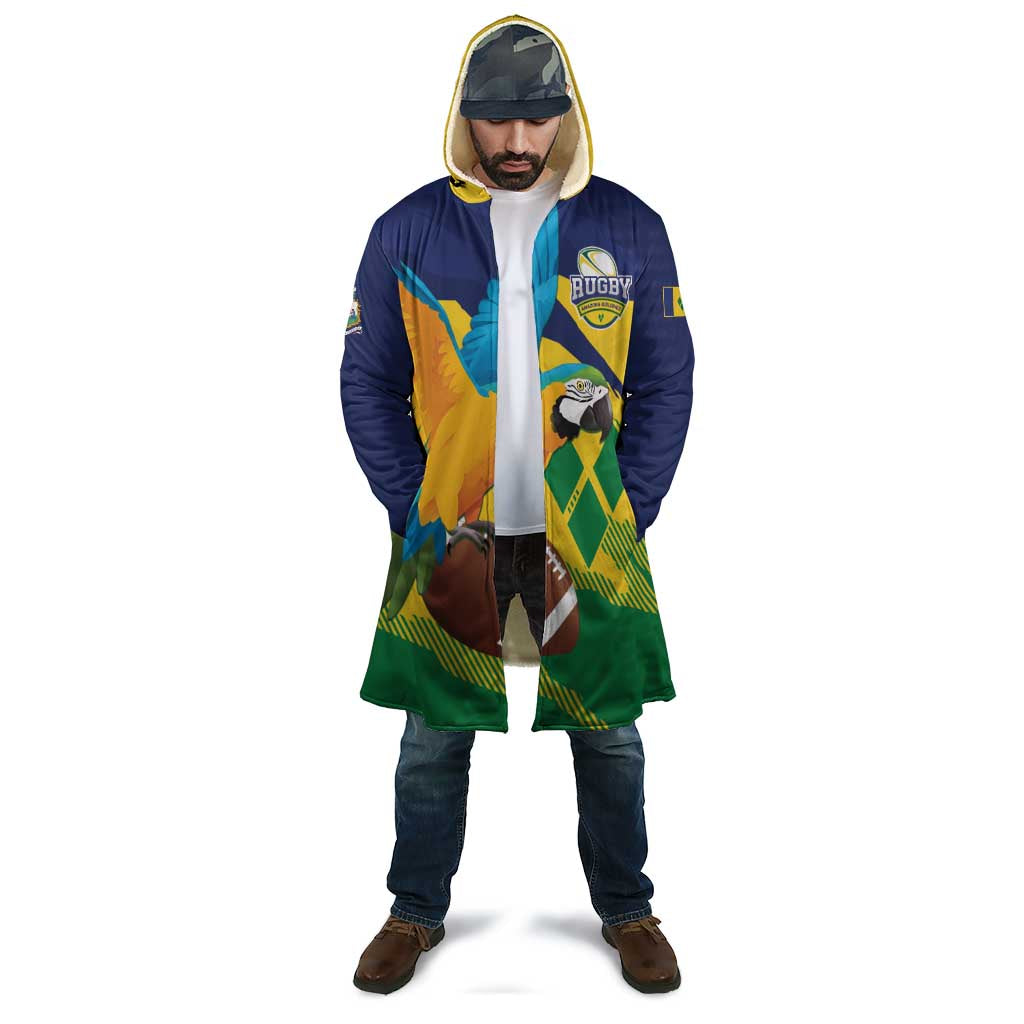 Custom Rugby Saint Vincent and the Grenadines Cloak Go SVG Amazona Guildingii - Wonder Print Shop