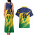 Custom Rugby Saint Vincent and the Grenadines Couples Matching Tank Maxi Dress and Hawaiian Shirt Go SVG Amazona Guildingii - Wonder Print Shop