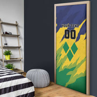 Custom Rugby Saint Vincent and the Grenadines Door Cover Go SVG Amazona Guildingii - Wonder Print Shop