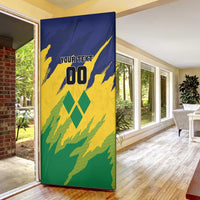 Custom Rugby Saint Vincent and the Grenadines Door Cover Go SVG Amazona Guildingii - Wonder Print Shop