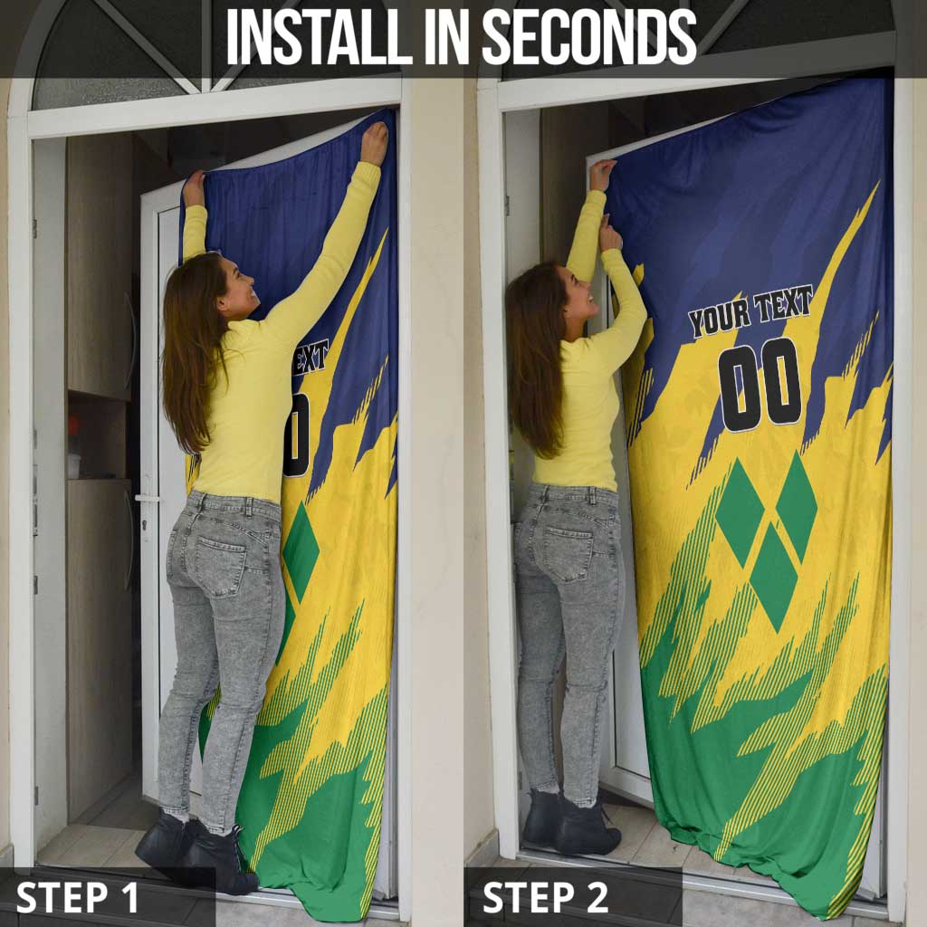 Custom Rugby Saint Vincent and the Grenadines Door Cover Go SVG Amazona Guildingii - Wonder Print Shop