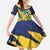 Custom Rugby Saint Vincent and the Grenadines Family Matching Off The Shoulder Long Sleeve Dress and Hawaiian Shirt Go SVG Amazona Guildingii - Wonder Print Shop