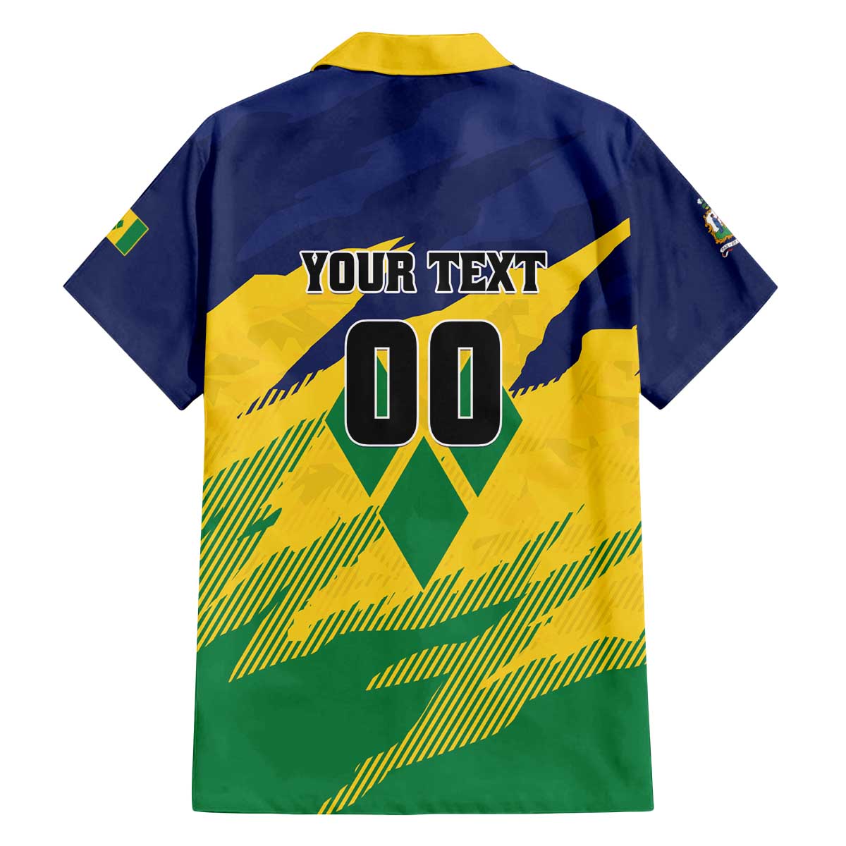 Custom Rugby Saint Vincent and the Grenadines Family Matching Off The Shoulder Long Sleeve Dress and Hawaiian Shirt Go SVG Amazona Guildingii - Wonder Print Shop