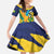 Custom Rugby Saint Vincent and the Grenadines Family Matching Off Shoulder Maxi Dress and Hawaiian Shirt Go SVG Amazona Guildingii - Wonder Print Shop