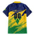 Custom Rugby Saint Vincent and the Grenadines Family Matching Off Shoulder Maxi Dress and Hawaiian Shirt Go SVG Amazona Guildingii - Wonder Print Shop