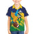 Custom Rugby Saint Vincent and the Grenadines Family Matching Off Shoulder Maxi Dress and Hawaiian Shirt Go SVG Amazona Guildingii - Wonder Print Shop