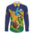 Custom Rugby Saint Vincent and the Grenadines Family Matching Off Shoulder Short Dress and Hawaiian Shirt Go SVG Amazona Guildingii - Wonder Print Shop