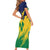 Custom Rugby Saint Vincent and the Grenadines Family Matching Short Sleeve Bodycon Dress and Hawaiian Shirt Go SVG Amazona Guildingii - Wonder Print Shop