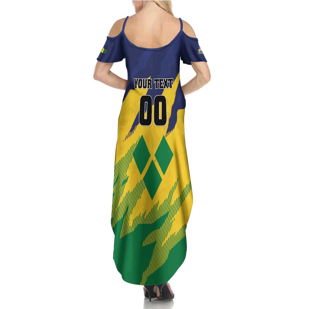 Custom Rugby Saint Vincent and the Grenadines Family Matching Summer Maxi Dress and Hawaiian Shirt Go SVG Amazona Guildingii - Wonder Print Shop