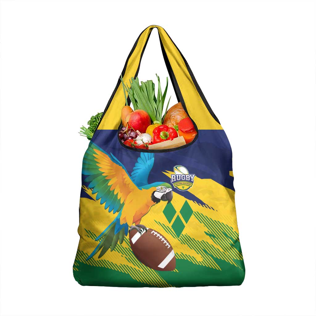 Rugby Saint Vincent and the Grenadines Grocery Bag Go SVG Amazona Guildingii - Wonder Print Shop