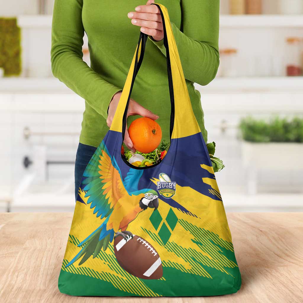 Rugby Saint Vincent and the Grenadines Grocery Bag Go SVG Amazona Guildingii - Wonder Print Shop