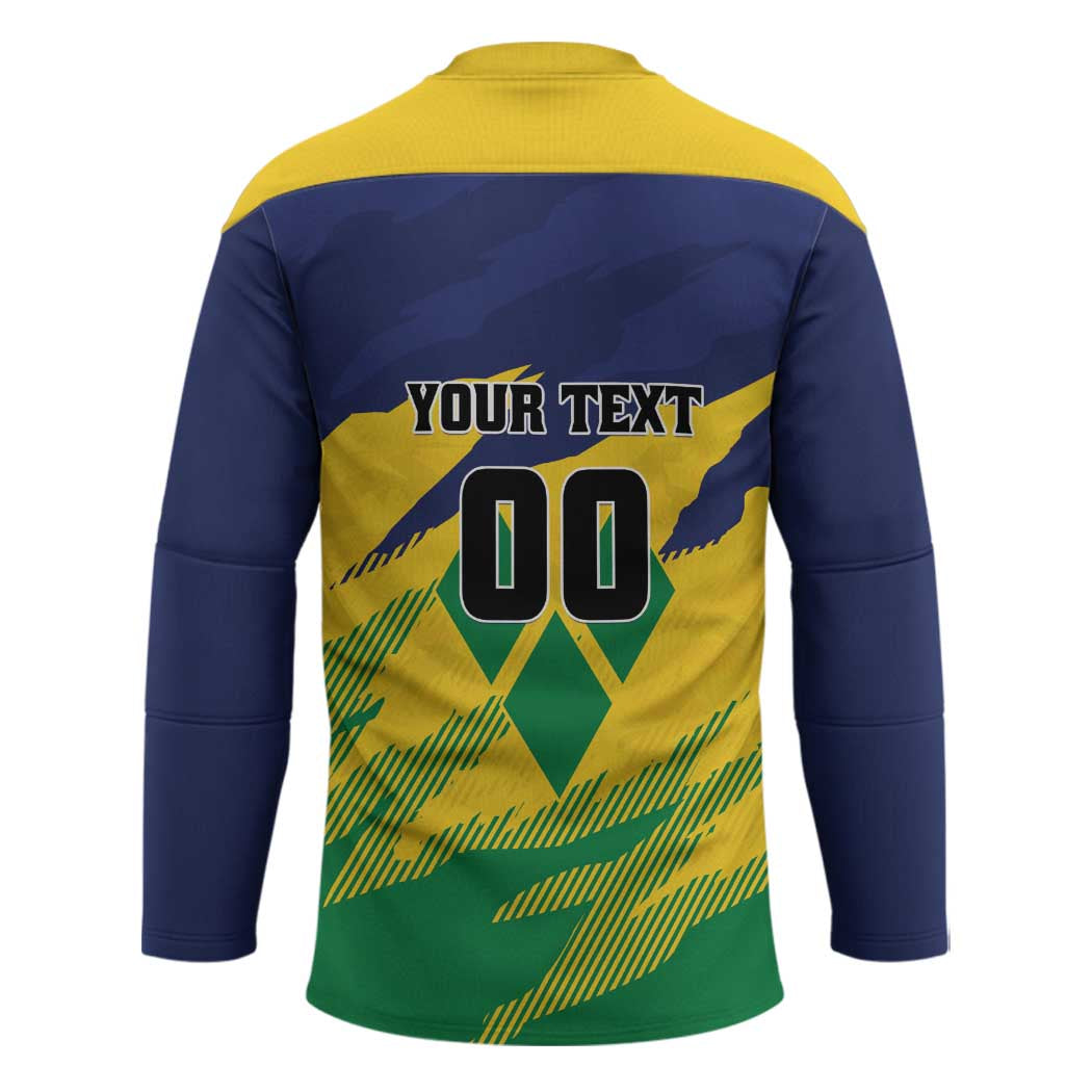 Custom Rugby Saint Vincent and the Grenadines Hockey Jersey Go SVG Amazona Guildingii - Wonder Print Shop