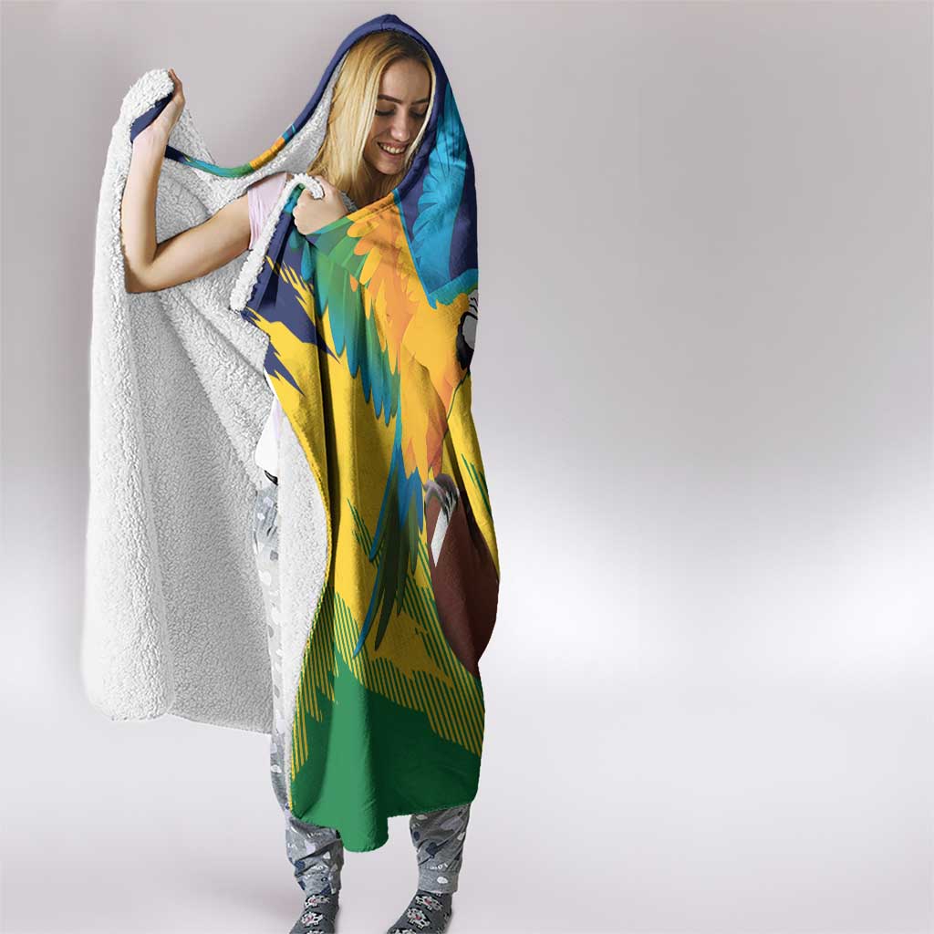 Rugby Saint Vincent and the Grenadines Hooded Blanket Go SVG Amazona Guildingii - Wonder Print Shop