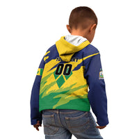 Custom Rugby Saint Vincent and the Grenadines Kid Hoodie Go SVG Amazona Guildingii - Wonder Print Shop