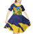 Custom Rugby Saint Vincent and the Grenadines Kid Short Sleeve Dress Go SVG Amazona Guildingii - Wonder Print Shop