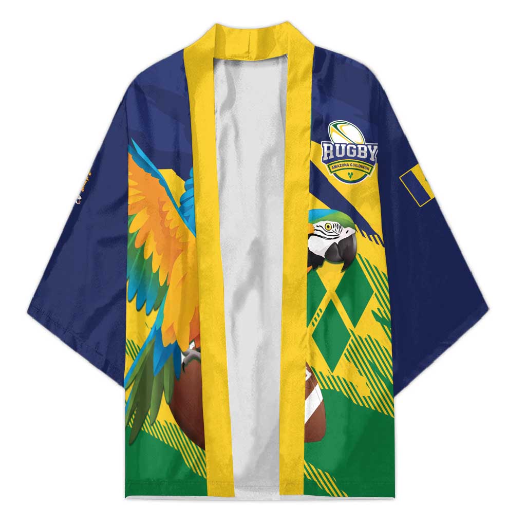 Custom Rugby Saint Vincent and the Grenadines Kimono Go SVG Amazona Guildingii - Wonder Print Shop