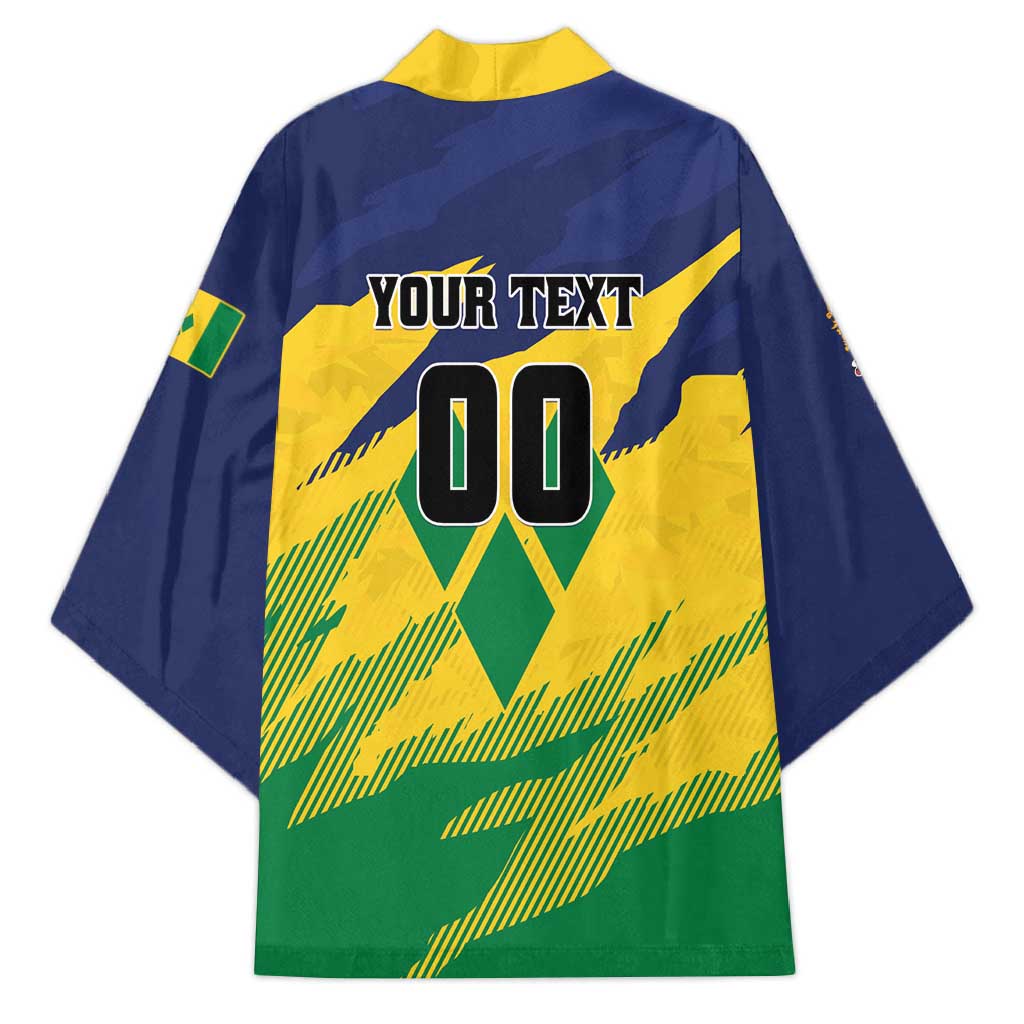 Custom Rugby Saint Vincent and the Grenadines Kimono Go SVG Amazona Guildingii - Wonder Print Shop