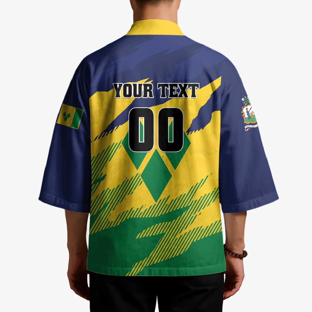 Custom Rugby Saint Vincent and the Grenadines Kimono Go SVG Amazona Guildingii - Wonder Print Shop
